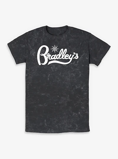 Stranger Things Bradley's Logo Mineral Wash T-Shirt