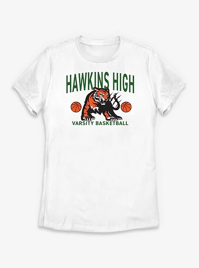 Stranger Things Hawkins High Basketball Womens T-Shirt