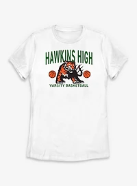 Stranger Things Hawkins High Basketball Womens T-Shirt