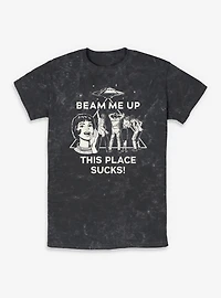 Stranger Things Beam Me Up Mineral Wash T-Shirt