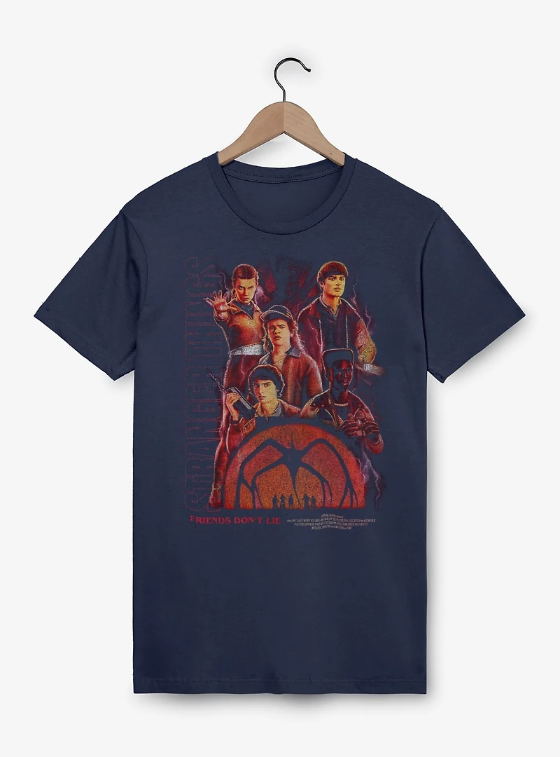 Stranger Things Friends Don't Lie Collage T-Shirt BoxLunch Exclusive