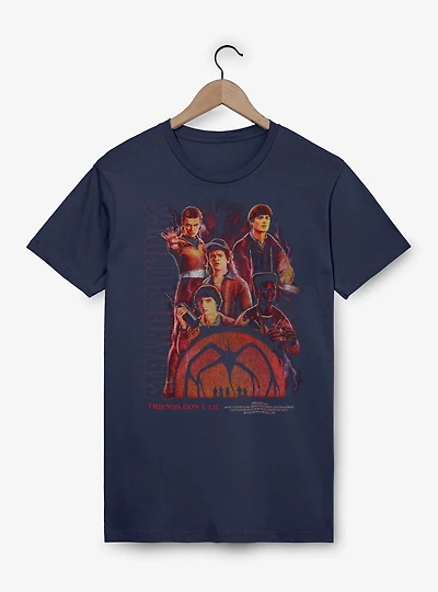 Stranger Things Friends Don't Lie Collage T-Shirt BoxLunch Exclusive