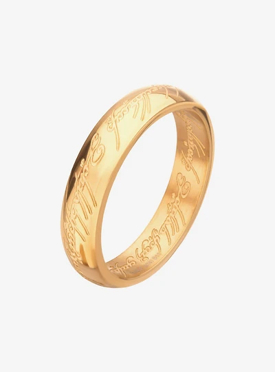 The Lord of Rings Stainless Steel Gold IP One Ring
