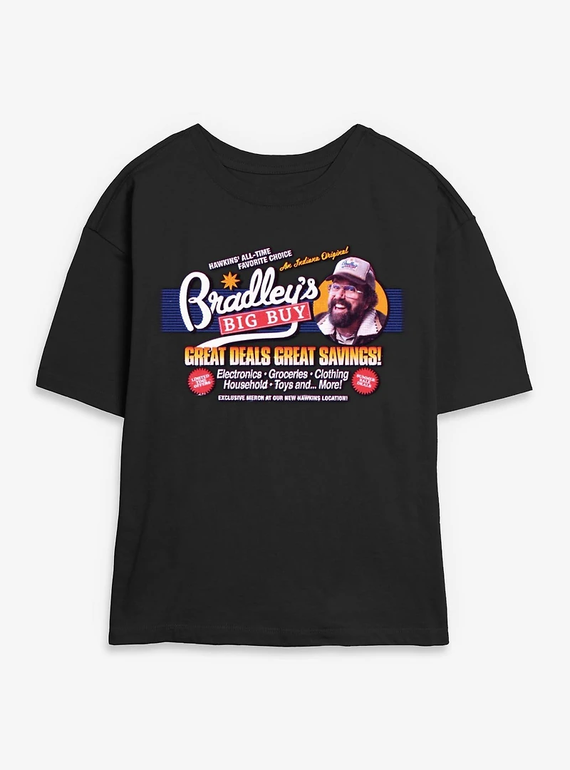 Stranger Things Bradley's Big Buy Great Deals Womens Skimmer T-Shirt