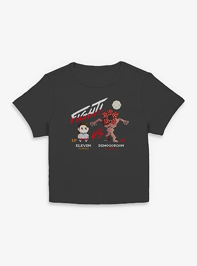 Stranger Things Eleven VS Demogorgon Fight Womens Baby T-Shirt