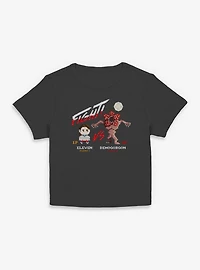 Stranger Things Eleven VS Demogorgon Fight Womens Baby T-Shirt