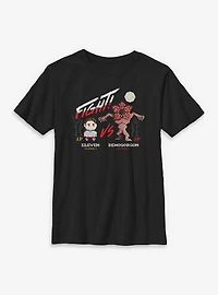 Stranger Things Eleven VS Demogorgon Fight Youth T-Shirt