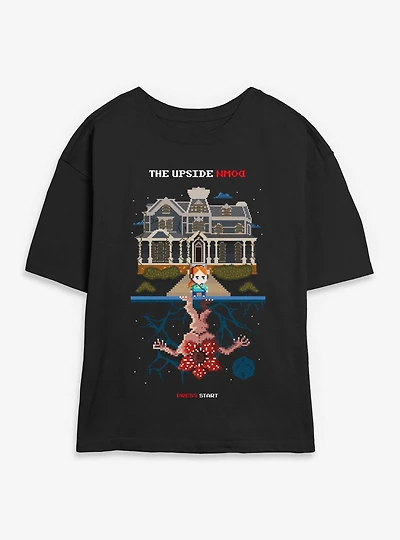 Stranger Things Max Demogorgon The Upside Down Womens Skimmer T-Shirt