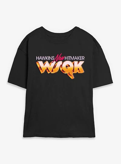 Stranger Things Hawkins Hitmaker Retro Womens Skimmer T-Shirt