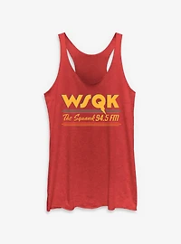 Stranger Things WSQK Radio The Squawk Womens Tank