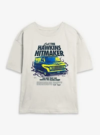 Stranger Things Call The Hawkins Hitmaker Womens Skimmer T-Shirt