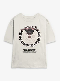 Stranger Things Greetings From The Upside Down Womens Skimmer T-Shirt