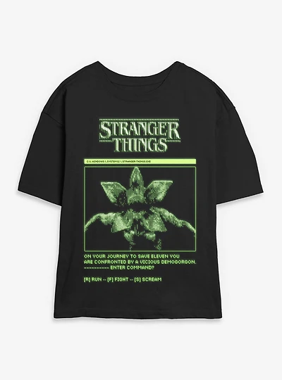 Stranger Things Demogorgon Game Journey Womens Skimmer T-Shirt