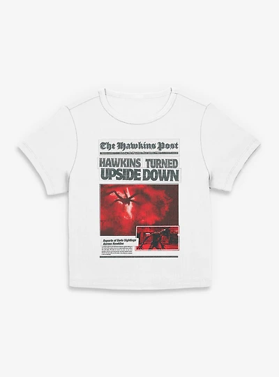 Stranger Things The Hawkins Post Womens Baby T-Shirt