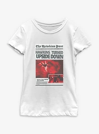 Stranger Things The Hawkins Post Youth Girls T-Shirt