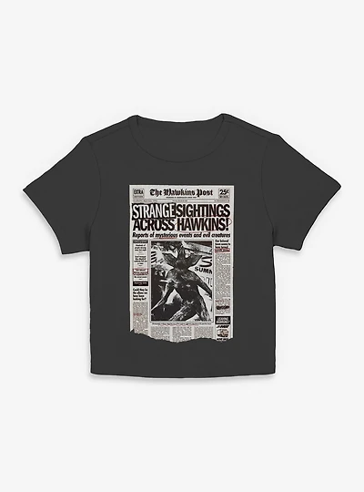 Stranger Things Strange Sightings Across Hawkins Womens Baby T-Shirt