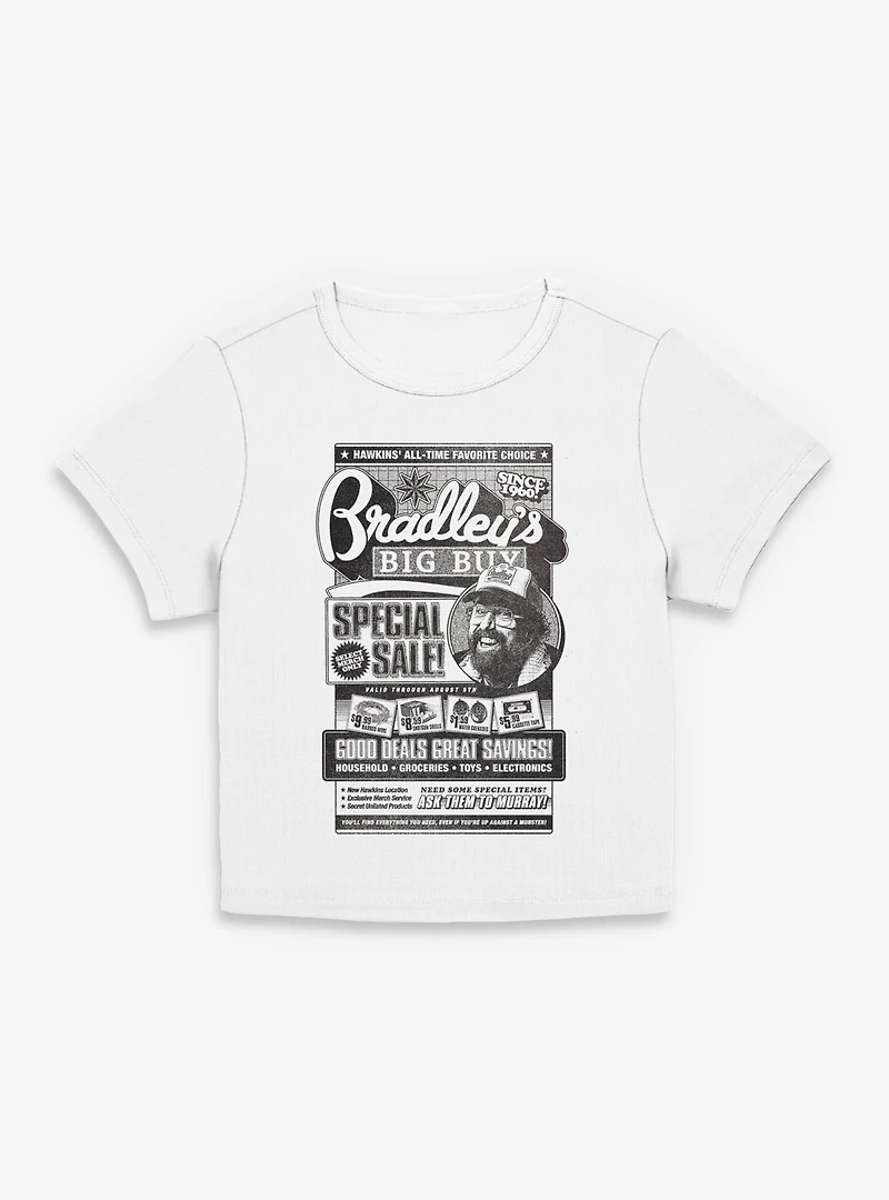 Stranger Things Bradley's Big Buy Special Sale Womens Baby T-Shirt
