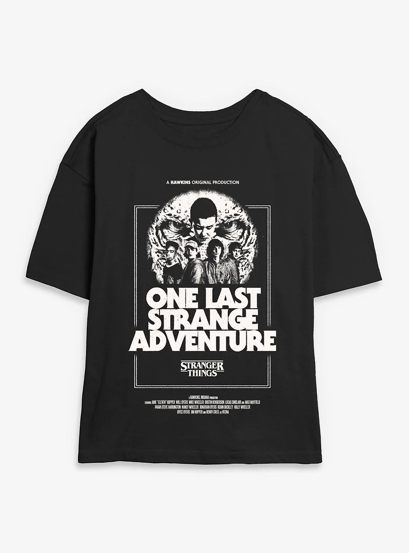 Stranger Things One Last Strange Adventure Womens Skimmer T-Shirt