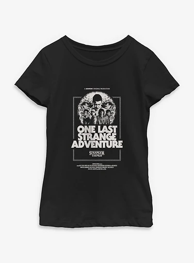 Stranger Things One Last Strange Adventure Youth Girls T-Shirt