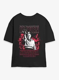 Stranger Things Eleven Superhero Womens Skimmer T-Shirt