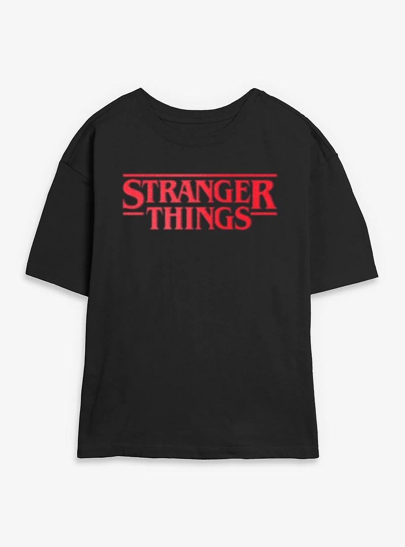 Stranger Things Logo Womens Skimmer T-Shirt