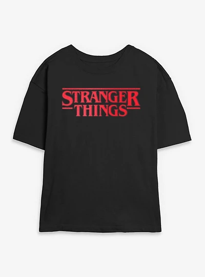 Stranger Things Logo Womens Skimmer T-Shirt