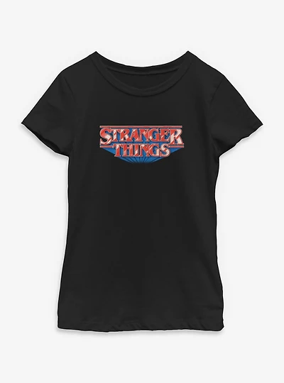 Stranger Things Glossy Logo Youth Girls T-Shirt