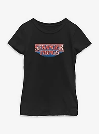 Stranger Things Glossy Logo Youth Girls T-Shirt