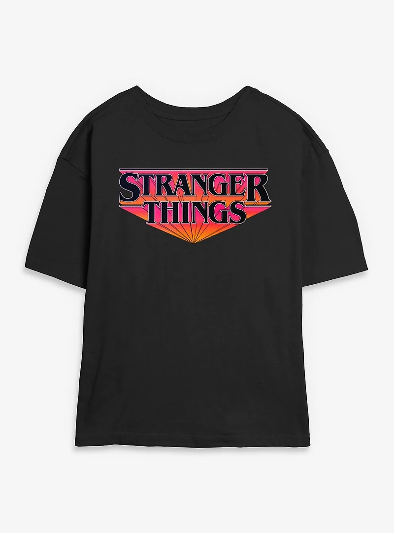 Stranger Things Retro Logo Womens Skimmer T-Shirt