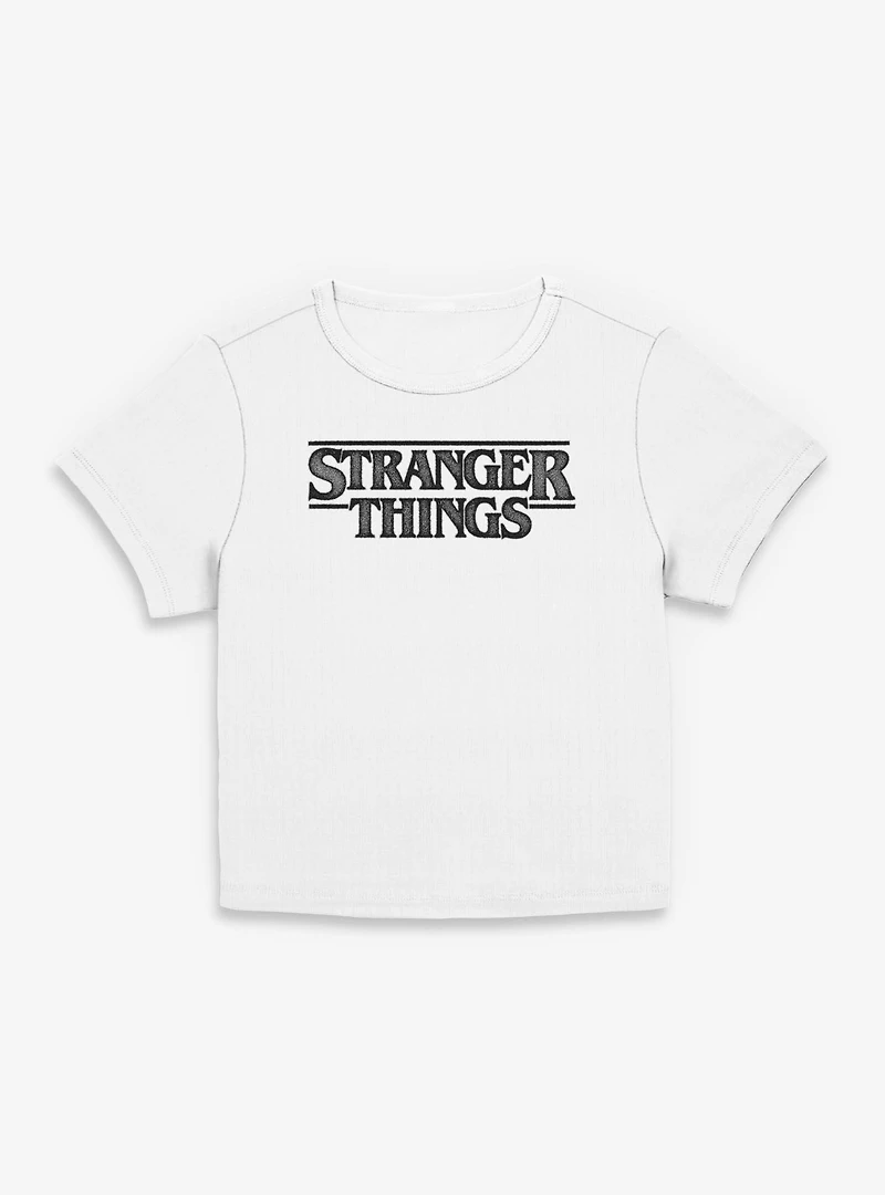 Stranger Things Pointillism Style Logo Womens Baby T-Shirt