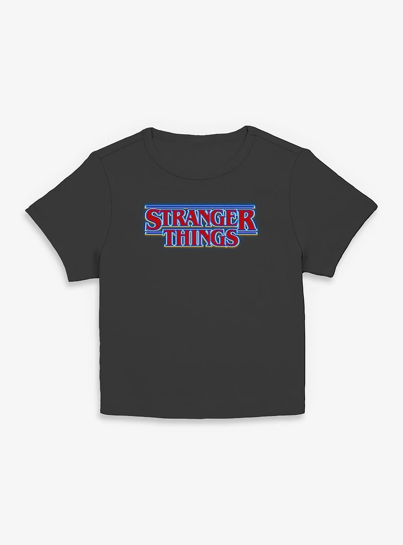 Stranger Things Glow Logo Womens Baby T-Shirt