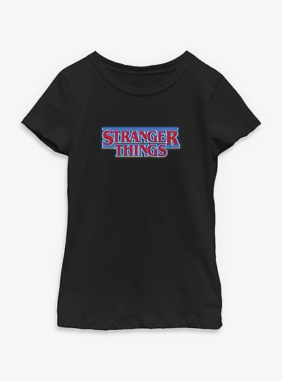 Stranger Things Glow Logo Youth Girls T-Shirt