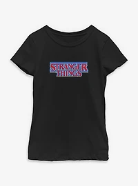 Stranger Things Glow Logo Youth Girls T-Shirt