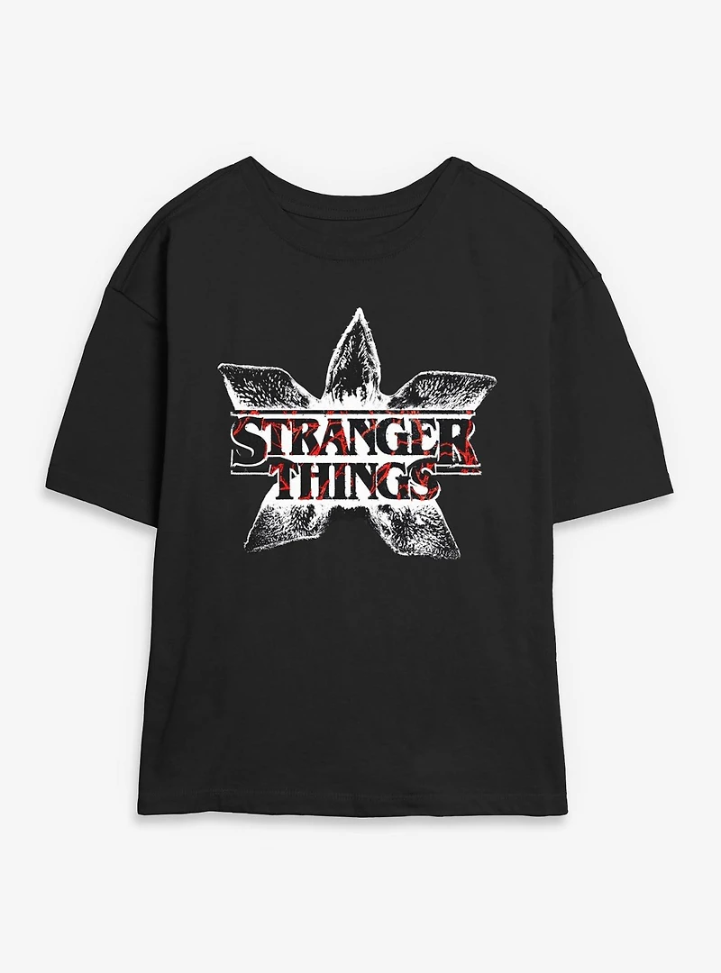 Stranger Things Demogorgon Head Womens Skimmer T-Shirt