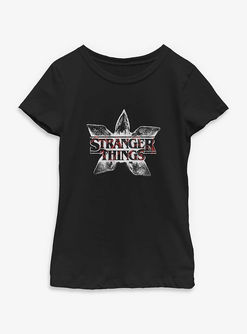 Stranger Things Demogorgon Head Youth Girls T-Shirt