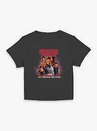 Stranger Things All Friends Welcome Womens Baby T-Shirt