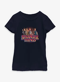Stranger Things Crew With Logo Youth Girls T-Shirt