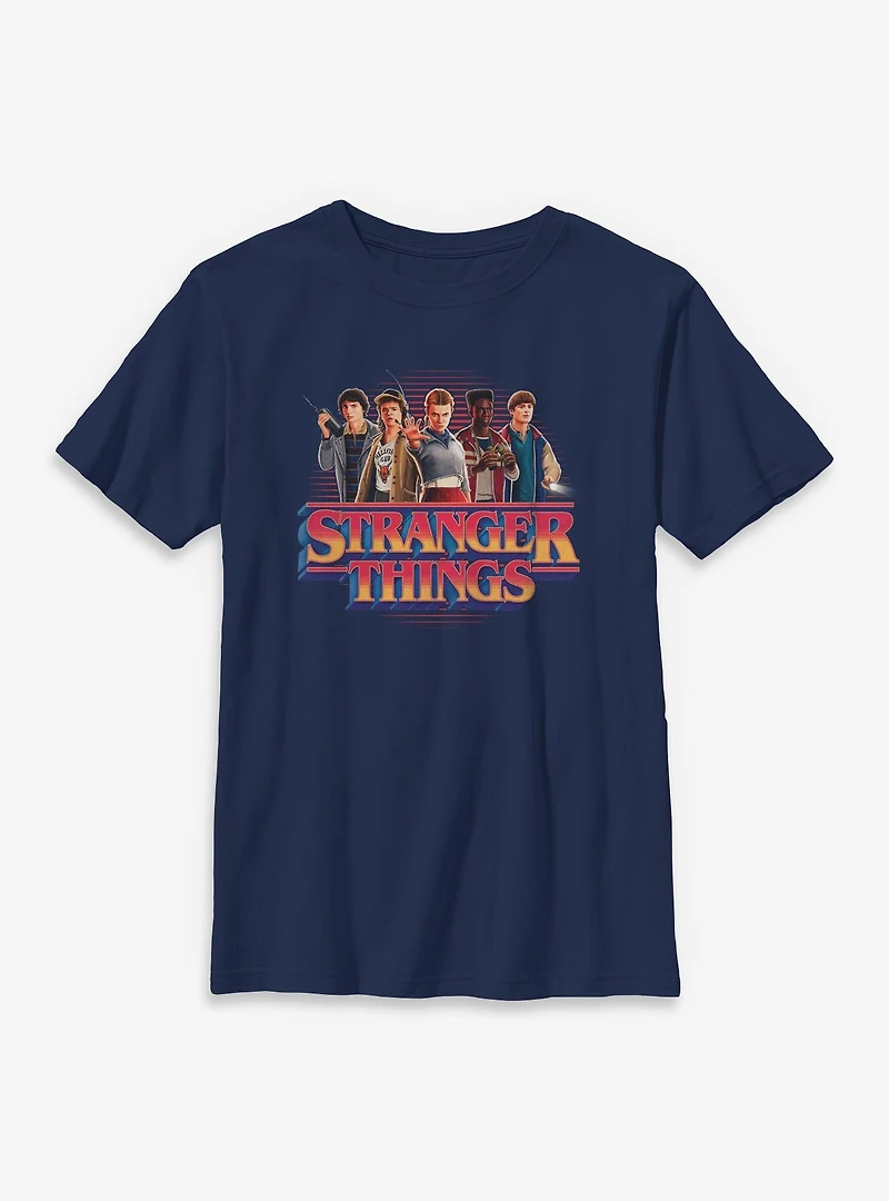 Stranger Things Crew With Logo Youth T-Shirt