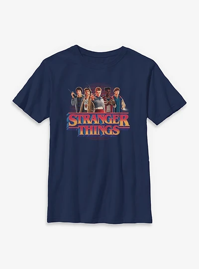 Stranger Things Crew With Logo Youth T-Shirt