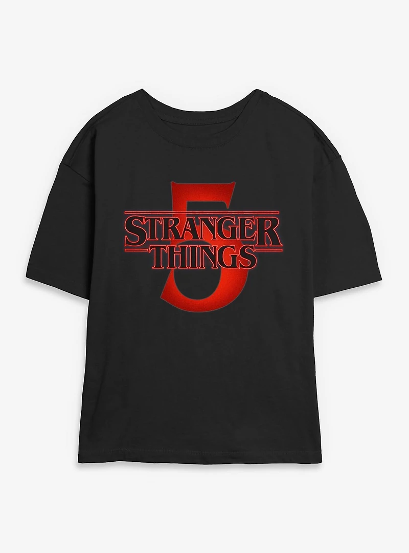Stranger Things 5 Logo Womens Skimmer T-Shirt