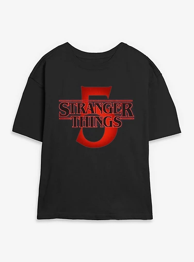Stranger Things 5 Logo Womens Skimmer T-Shirt