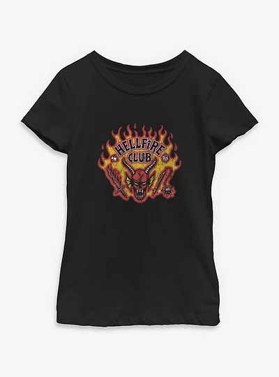 Stranger Things Hellfire Club Logo Youth Girls T-Shirt