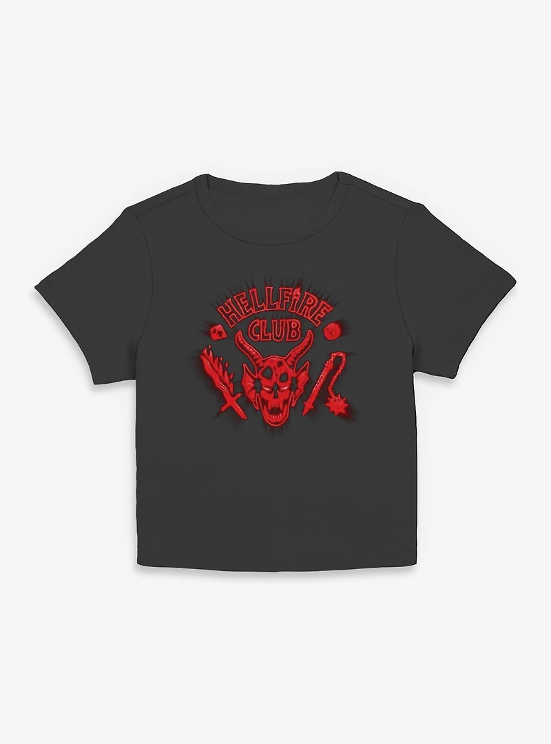 Stranger Things Hellfire Club Red Glow Womens Baby T-Shirt