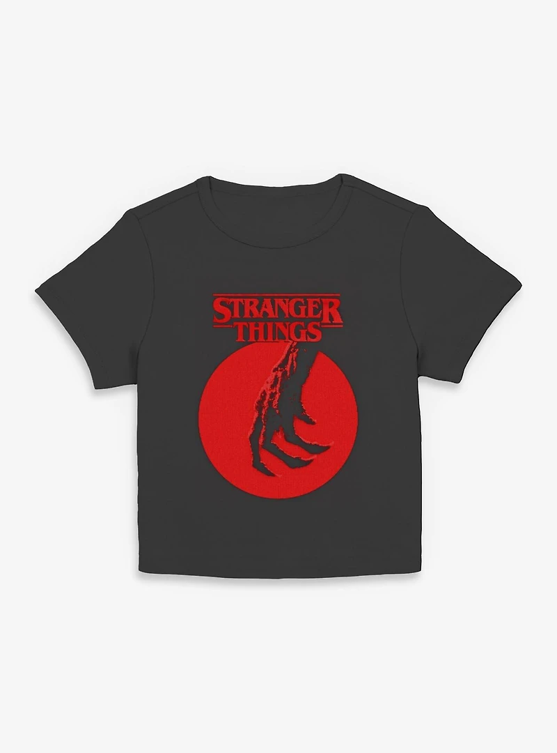 Stranger Things Red Circle Hand Womens Baby T-Shirt