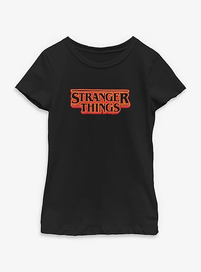 Stranger Things Logo Youth Girls T-Shirt
