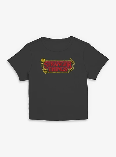 Stranger Things Sketch Logo Womens Baby T-Shirt