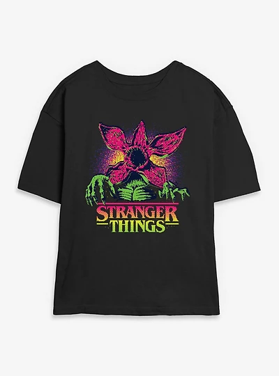 Stranger Things 8 Bits Demogorgon Womens Skimmer T-Shirt