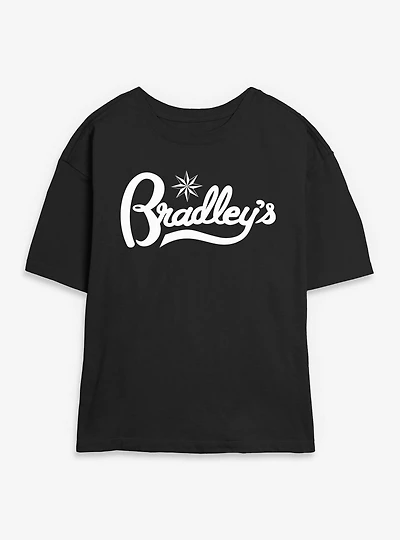Stranger Things Bradley's Logo Womens Skimmer T-Shirt