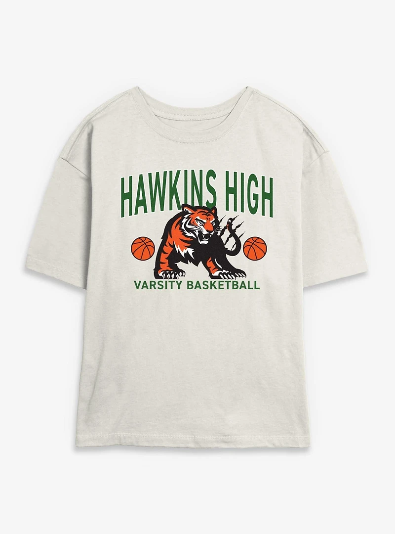 Stranger Things Hawkins High Basketball Womens Skimmer T-Shirt