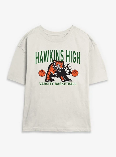 Stranger Things Hawkins High Basketball Womens Skimmer T-Shirt